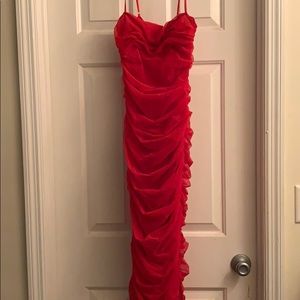 Ruched house of bc dress